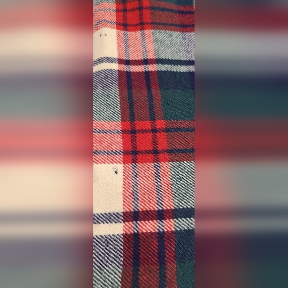 Plaid Maxi Skirt - Red, Blue, White - Picture 10 of 11